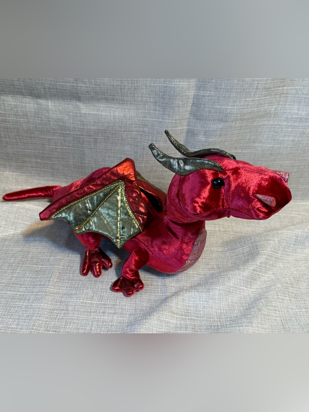 2017 Ruby Red Dragon Plush Toy made by Douglas Cuddle Toys